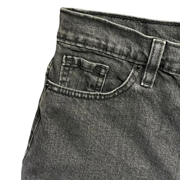 BDG Urban Outfitters Shorts‎ 26 Black Mom High Rise Button Fly Cuffed Hem Casual - Picture 4 of 10